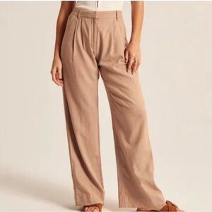 Abercrombie & Fitch Tan Textured Pants